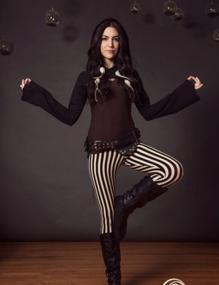 Stripe Leggings steampunk buy now online