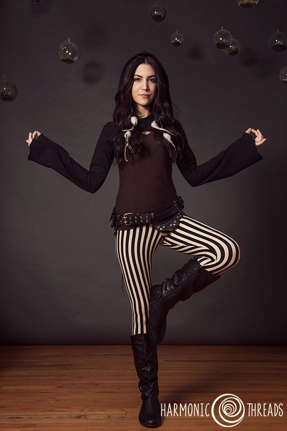 Stripe Leggings steampunk buy now online