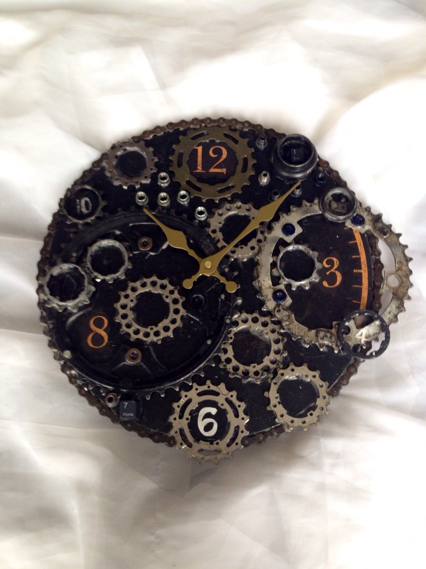 Bike Enthusiast Clock steampunk buy now online