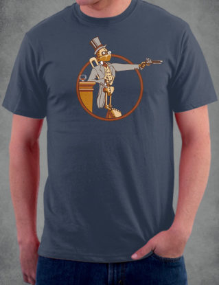 Windup Duelist Robot Tshirt. 100% Cotton Tshirt. steampunk buy now online