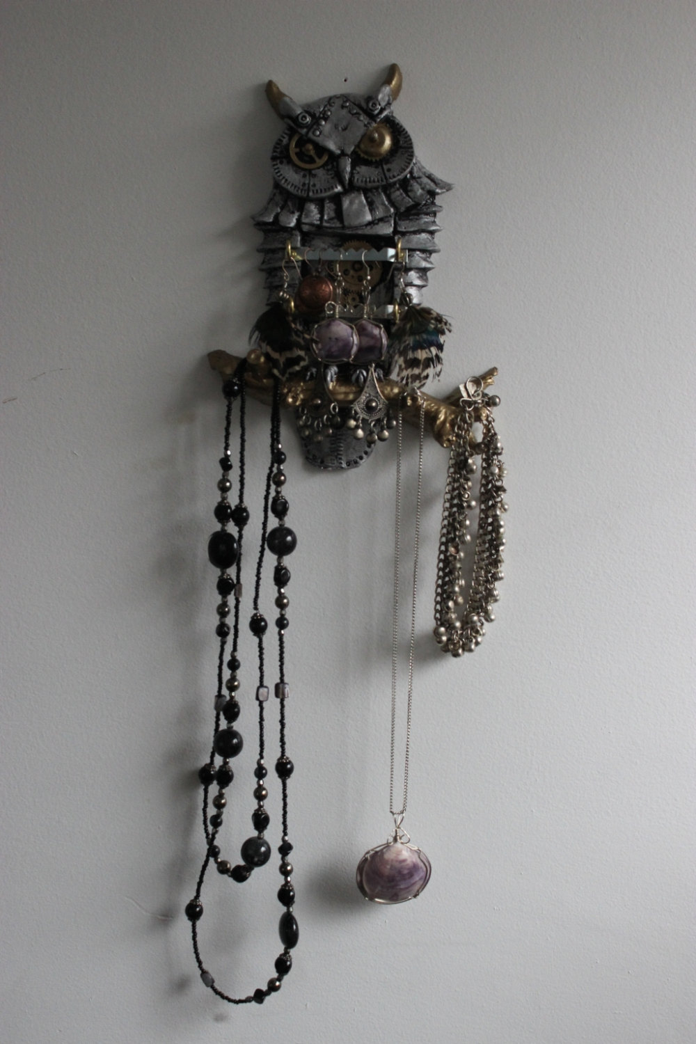Steampunk Owl Jewellery, Storage & Organization. Wall Decor, Sculpture steampunk buy now online