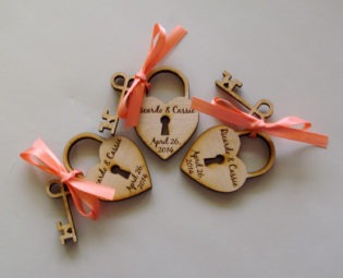 15 Heart and Key Wedding Favors skeleton key Love Lock steampunk buy now online