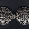 BC01 - Beautiful Intricate Antique Silver Finish Cloak or Cape Clasp steampunk buy now online