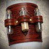Steampunk Vampire Slayer Leather Cuff , Bracer,Adventurer, Warehouse13, Kraken, Cthulhu, Zeppelin, Explorer, Clockwork, Cog, Dieselpunk steampunk buy now online