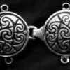 RJ104 - Celtic Spirals Tunic, Cloak or Cape Clasp steampunk buy now online