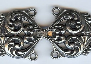 TP134 - Tele 134 Cloak or Cape Clasp - Solid Pewter steampunk buy now online