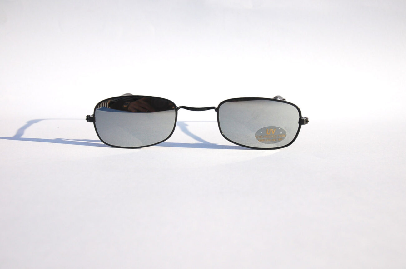 Authentic Vintage 90s Rectangle Sunglasses/ Mirrored Lens and Black Tone Frame - NOS Dead Stock Steampunk /Grunge/Rave/Seapunk steampunk buy now online