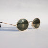 Authentic Vintage 90s Circle Sunglasses/ Oval Shades w Gold Tone Frame - NOS Dead Stock Steampunk /Grunge/Rave steampunk buy now online