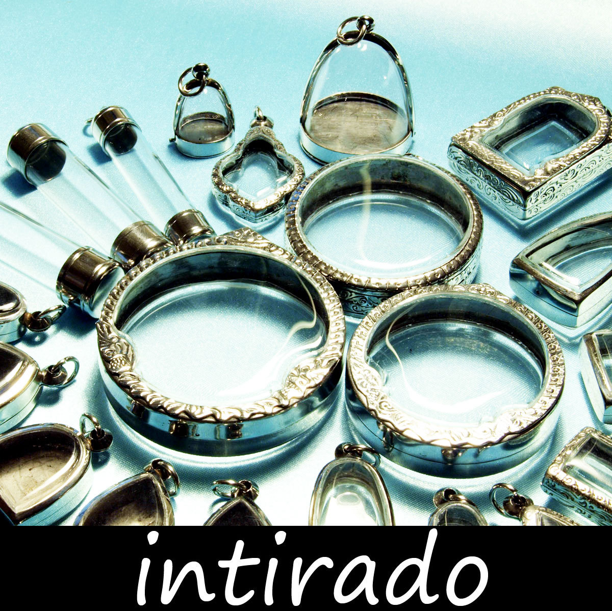 Intirado, Clear Lockets, Wholesale Shadow Box Pendant, Diorama, Living Plant Jewelry, Locket Case, Reliquary, Etched, Marimo Necklace, 26pcs steampunk buy now online