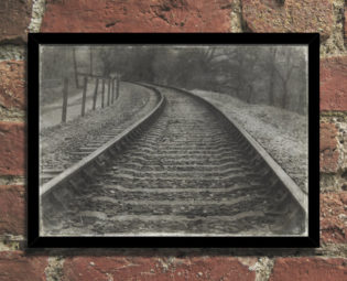 Steampunk Art Old Train Tracks Wall Art Poster steampunk buy now online