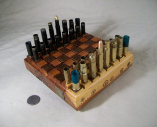 Mini - BULLET SHELL Steampunk Chess Set #2 steampunk buy now online