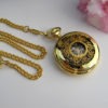 Pocket Watch - Gold and Black Mechanical Pocket Watch with Chain - Steampunk - Men - Groomsmen Gift - Watch - MPW111 steampunk buy now online