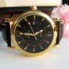 Luxury Black and Gold Wrist Watch - Black Leather Wristband - Quartz - Steampunk - Watch - Item QWA023 steampunk buy now online