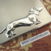 Silver Steampunk Flask Dachshund Dog Wiener Dog Flask Rectangular Flask Square Edges Silver Flask Doxie Gift steampunk buy now online