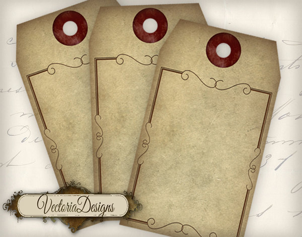 Blank Steampunk Tags printable gift tags instant download digital Collage Sheet VD0572 steampunk buy now online