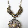 Vintage watch movement Pendant - Steampunk Inspired - Time Flies steampunk buy now online