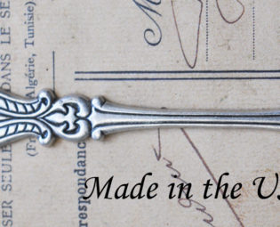 Curvy Spoon handle, Silverware Jewelry, Sterling Silver Ox Finish steampunk buy now online