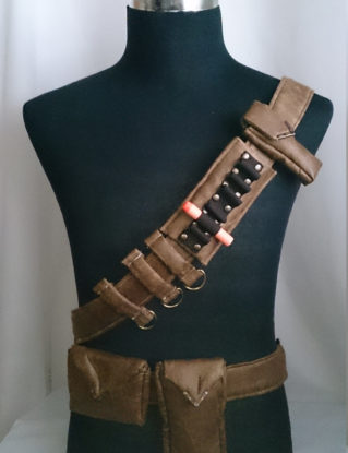 Bandolier / Utility Belt System for Steampunk Adventurers Faux Distressed Leather steampunk buy now online
