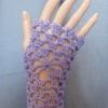 Periwinkle lacy fingerless gloves in merino and silk steampunk buy now online