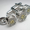 40 S&W Winchester Nickel Bullet Head Groom Groomsman Wedding Cufflinks Tie Tac Lapel Set (2) Sets steampunk buy now online