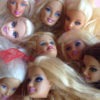 Vintage Barbie Doll Heads, rubber / plastic, doll parts, recycled, original, mixed media, altered art, EGST, Greece steampunk buy now online