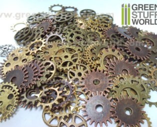 Set 85gr. - COGS and GEARS Steampunk - 40-50 units - sizes 1.5-2.5cm - Beads Mix steampunk buy now online