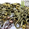 Set 85gr. - OCTOPUS Beads Mix - 20-25 units - sizes 2.5-6cm - Kraken Steampunk set steampunk buy now online