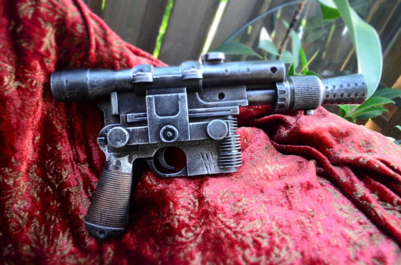 STAR WARS Han Solo DL44 Blaster Movie Prop Replica Gun Pistol w/sound and Batteries steampunk buy now online