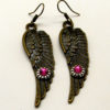 Steampunk earrings. Steampunk jewelry angel wings earrings. steampunk buy now online