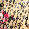 122 New Skeleton Keys Brass Charms Jewelry Steampunk Wedding Beads Supplies Pendant Set Collection Reproduction Vintage Antique Look Crafts steampunk buy now online