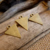 6x Triangle Tribal Charms, Antique Brass Pendants Findings Charms Jewellery Supplies C215 steampunk buy now online
