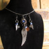 Steampunk Winged Key Necklace and Earring set. steampunk buy now online