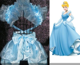 Disney Princess Cinderella Cosplay Frozen apron peplum burlesque bustle skirt Bolero French maid steampunk buy now online