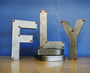 Faux Metal Letters - Monogram - Nursery - Boys Room - Metal Sign - Man Gift - Rusty Metal Letters - Wall Art - SteamPunk - Vintage Looking! steampunk buy now online