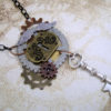 Whimsical Flying Gears Collage Necklace steampunk buy now online