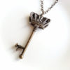 BUY 2 GET Any 1 FREE Skeleton Key Crown Necklace Steampunk Key Necklace Antique Brass Vintage Key Necklace Key Pendant Necklace steampunk buy now online