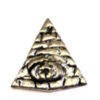 1 Pewter "Pyramid with Evil Eye Symbol" Charm - 17x17mm, Antique Silver Colored steampunk buy now online