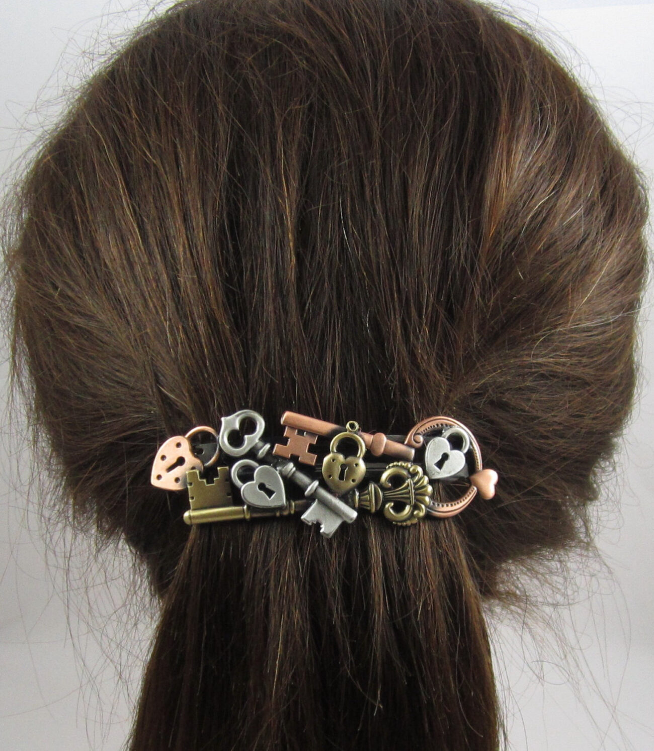 Steampunk Locks and Keys French Barrette 80mm steampunk buy now online