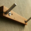 Robe Hook - Towel Hook - Modern - Double Robe Hook - Modern Bathroom Hardware - Metal and Wood steampunk buy now online