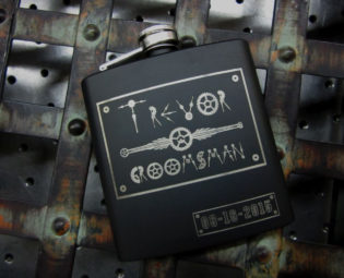 Set of 15 Steampunk Wedding Party Gifts Personalized Flask steampunk buy now online