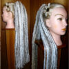 DREAD FALLS "Wolfheart" dreadlock dreads hair falls STEAMPUNK 60 cm/ 24'' long Fairy hair extension Fantasy reenactment Tribal Fusion dreads steampunk buy now online