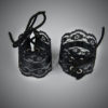 Black lace satin gloves cuffs gothic steampunk buy now online