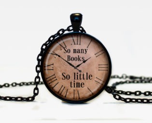 Quote pendant So many books So little time watch necklace Old Clock Steampunk jewelry steampunk buy now online