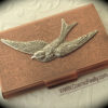 Copper Business Card Case Silver Bird Steampunk Card Case Bird Card Holder Gothic Victorian Style Card Case New Handcrafted Card Case Metal steampunk buy now online