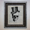 skull in top hat dictionary wall art print 8x10 steampunk buy now online