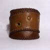 Leather bracelet - cuff - brown steampunk buy now online