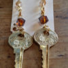 Vintage Master Lion Key Earrings steampunk buy now online