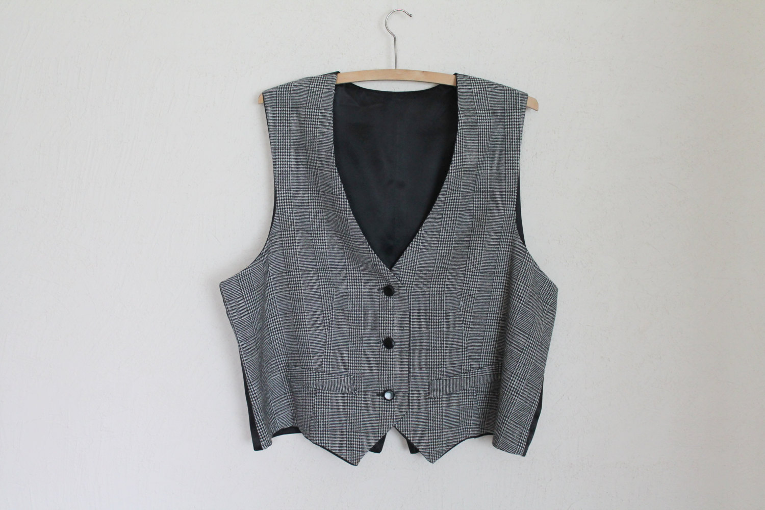 Black Leather Mens Vest Metallic Buttons Waistcoat Gentlemen's Boho ...