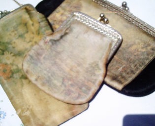 vintage purses, destash repurpose, shabby purses, 3 purse frames, steampunk purses, steampunk costume, sold as is steampunk buy now online