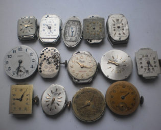 Vintage STEAMPUNK Arts Movements - Set of 14 pcs Swiss Mechanisms Movements Wrist Watches steampunk buy now online
